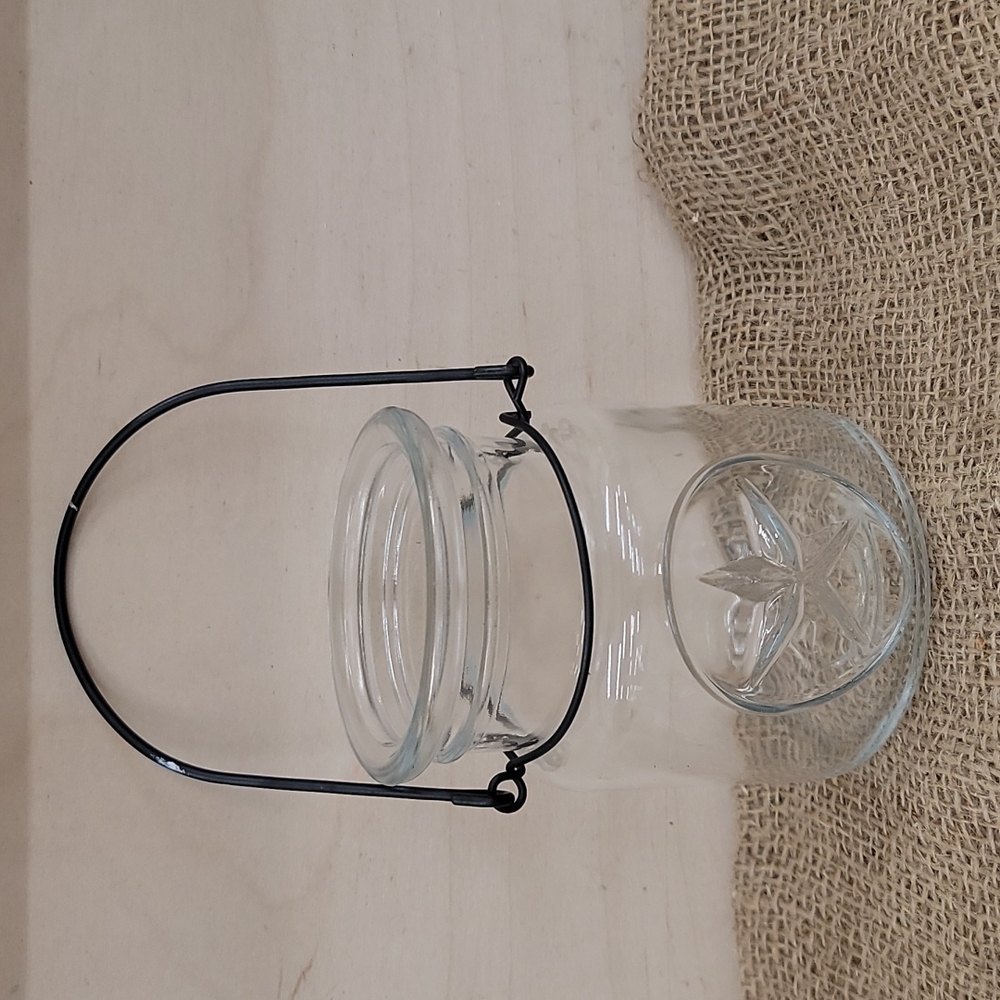 Glass jar decoration